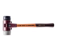 Maillet HALDER SIMPLEX TPE moyen / caoutchouc chargé avec boîtier en fonte malléable et manche en bois - D=60 mm - 3023.060