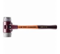 Maillet HALDER SIMPLEX TPE moyen / métal doux avec boîtier en fonte malléable et manche en bois - D=40 mm - 3039.040