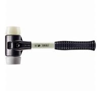 Maillet HALDER SIMPLEX TPE moyen / nylon avec boîtier en fonte malléable renforcée et manche en fibre de verre - D=30 mm - 3738.030