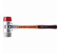 Halder – Maillet SIMPLEX 3136.050 – Tête TPE moyen/plastique, boîtier aluminium, manche bois D50 mm