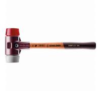 Maillet HALDER SIMPLEX TPE moyen / plastique avec boîtier en fonte malléable et manche en bois - D=60 mm - 3036.060