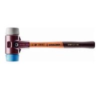 Halder - Maillet SIMPLEX 3013.060 - TPE souple, boîtier fonte malléable, manche bois, Ø60 mm