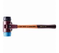 Maillet HALDER SIMPLEX TPE souple / caoutchouc chargé avec boîtier en fonte malléable et manche en bois - D=60 mm - 3012.060