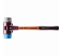 Maillet HALDER SIMPLEX TPE souple / caoutchouc chargé avec boîtier en fonte malléable et manche en bois - D=30 mm - 3013.030