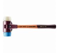 Maillet HALDER SIMPLEX TPE souple / nylon avec boîtier en fonte malléable et manche en bois - D=30 mm - 3018.030