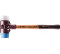 Maillet HALDER SIMPLEX TPE souple/ superplastique avec boîtier en fonte malléable et manche en bois de haute qualité - D=80 mm - 3017.080