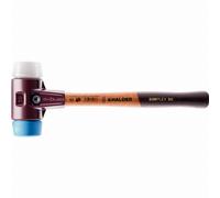 Maillet HALDER SIMPLEX TPE souple/ superplastique avec boîtier en fonte malléable et manche en bois de haute qualité - D=80 mm - 3017.080