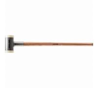 Maillet sans rebond, avec manche, vernis, en Hickory réduisant les vibrations, ergonomique - D=100 mm / Poids=5000 g - 3366.0S5