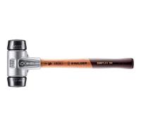Halder Maillet SIMPLEX 3102.050 - anti-rebond, caoutchouc chargé, boîtier alu, manche bois Ø50 mm