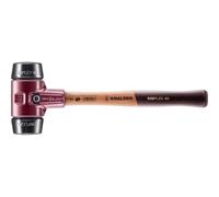 Halder – Maillet SIMPLEX 3002.060 – Caoutchouc chargé, boîtier fonte malléable, manche bois, Ø60 mm