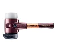 Halder Maillet SIMPLEX 3027.282 – Caoutchouc chargé, pied intégré, D 80 mm, manche extra-court
