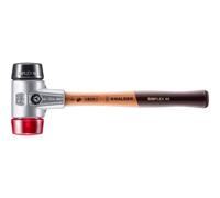 Maillet SIMPLEX, Caoutchouc chargé/plastique; avec boîtier en aluminium et manche en bois | D=60 mm | 3126.060