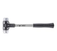 Maillet HALDER SIMPLEX TPE moyen / métal doux avec boîtier en fonte malléable renforcée et manche en fibre de verre - D=30 mm - 3739.030