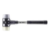 Maillet HALDER SIMPLEX TPE moyen / nylon avec boîtier en fonte malléable renforcée et manche en fibre de verre - D=60 mm - 3738.060