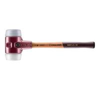 Maillet SIMPLEX, TPE moyen/superplastique; avec boîtier en fonte malléable et manche en bois | D=80 mm | 3037.080
