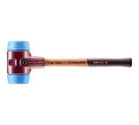 Maillet HALDER SIMPLEX TPE souple avec boîtier en fonte malléable et manche en bois - D=80 mm - 3001.080