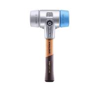 Marteau de protection SIMPLEX, TPE-soft / TPE-mid ; avec boîtier en aluminium et manche en bois extra court de haute qualité | D=60 mm / version du manche=extra court | 3113.062