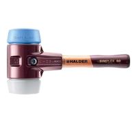 Maillet SIMPLEX, TPE souple/superplastique ; avec boîtier en fonte malléable et manche en bois extra court de qualité | D=80 mm/Modèle de manche=extra court | 3017.082