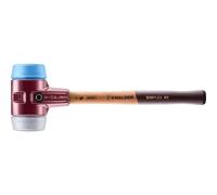 Halder Maillet SIMPLEX TPE souple, caoutchouc chargé, boîtier fonte malléable, manche bois - D=80 mm