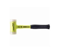 Maillet SUPERCRAFT, avec manche en tube d'acier incassable, revêtu jaune fluorescent et poignée antidérapante - D=30 mm - 3377.130