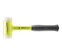 Maillet SUPERCRAFT, avec manche en tube d'acier incassable, revêtu jaune fluorescent et poignée antidérapante | D=50 mm | 3377.150
