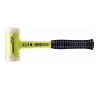 Maillet SUPERCRAFT, avec manche en tube d'acier incassable, revêtu jaune fluorescent et poignée antidérapante - D=60 mm - 3377.160