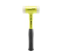 Maillet SUPERCRAFT manche acier incassable jaune fluorescent Ø50mm HALDER