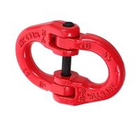 Maillon D’accouplement de Chaîne en Acier 3,2t Rouge | Connecteur à Maillons pour Levage, Verrouillage Facile, Haute Résistance, Installation Simple, Usage Industriel