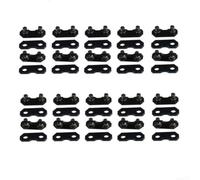 Maillons de pour chaîne 3/8" 20 Kits pour Tronçonneuse Maillons | Couleur noire pour robuste, acier , compatible jauge 0.050" et 0.058", usage intensif