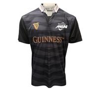 Maillot de rugby Guinness Six Nations M6N Noir et Gris Performance, Noir , XXL