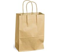 MAILmedia 30108534 MAILmedia Sac en papier avec cordon, 28,8 litres, marron