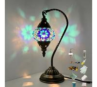 Maimeili Kit DIY Lampe Mosaïque Turque - Veilleuse de Table en Verre Teinté