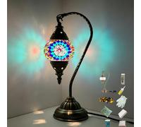 Maimeili Kit DIY Lampe Mosaïque Turque - Veilleuse de Table en Verre Teinté