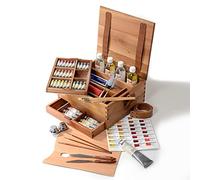 MAIMERI Artisti - Coffret bois couleurs à l'huile traditionnelles - 64 pièces