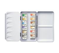 Maimeri Blu, Beaux-Arts Aquarelle, Medium Godets, Boîte métallique, 12 couleurs assorties, 12 unités