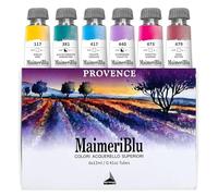 MAIMERI Blu - Set Provence - 6 tubes 12ml assortis de couleurs à l'aquarelle