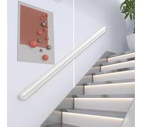 Main courante blanche pour rampe d'escalier - 80cm 120cm 1,5m 180cm 2m | 240cm 3m, Garde-corps pour l'intérieur, la maison, la salle de bain, le couloir, l'extérieur(270cm)