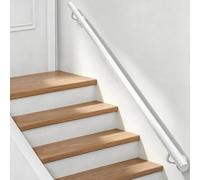 Main courante d'escalier - 1 m 1,2 m 2 m 2,4 m 3 m 3,6 m Fixation murale | Garde-corps en fer forgé pour couloir, porche, patio, rampe d'appui de sécurité pour intérieur et extérieur(270cm)