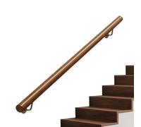 Main Courante d'escalier Murale 30-450 cm Rampes d'escalier pour Barre d'appui intérieure et extérieure avec Supports en Acier Inoxydable, Rampes d'escalier de Pont de Porche(30cm)