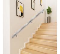 Main courante d'escalier VEVOR, rampe d'escalier de 1,8 m de long en acier inoxydable, mains courantes modernes pour escaliers, capacité de charge de 90 kg, main courante intérieure pour escaliers, ra