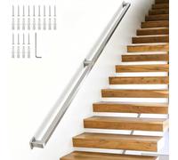 Main courante en acier inoxydable pour escalier, rampe d'appui extérieure, kit de support de rampe d'escalier, extérieur extérieur, balustrade murale, barre de sécurité