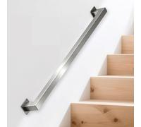 Main courante en acier inoxydable pour escaliers，1m 1.5m 2m 2.5m 5m rampe d'escalier moderne pour intérieur et extérieur, rampes murales pour couloir, villa, bâtiment, loft(180cm)