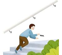 Main courante en bois pour marches intérieures et extérieures, barre d'appui de sécurité, fixation murale