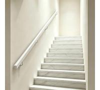 Main courante en fer forgé en métal｜Mains courantes à montage mural | Barres d'appui de sécurité pour rampe d'escalier industrielle，60cm 90cm 1m 120cm 1.8m barre d'appui extérieure(390cm)