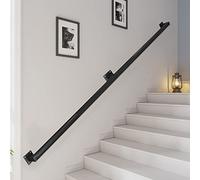 Main courante en fer forgé pour escaliers - Barre d'appui de sécurité | Main courante robuste pour escaliers - Barre de sécurité murale pour une prise en main facile et un soutien lors de