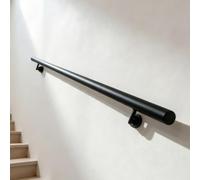 Main courante moderne, 1m 1,8m 2m 240cm 3,6m 6m, rampes d'escalier en métal pour intérieur et extérieur, rampe d'appui antidérapante sécurité pour décoration loft villa(60cm)