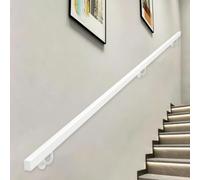 Main courante moderne pour escaliers - Kit complet｜Barre d'appui en métal | Rampe d'escalier murale de 30 - 600cm，garde-corps pour la maison，le jardin，le couloir，les lofts(210cm)