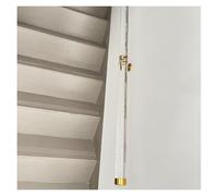 Main courante murale en acrylique transparent for escaliers intérieurs, kit de support de main courante transparente antidérapante robuste(3.3m/10.8ft)