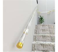 Main courante murale en acrylique transparente for escaliers, Kit de Support de barre d'appui de sécurité for rampe en cristal à montage antidérapant for l'extérieur(4.2m/13.8ft)