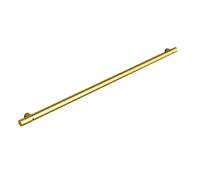 Main Courante pour Escalier Intérieur Main Courante D'escalier Noire Rambarde de Sécurité avec Tuyau en Acier Galvanisé Industriel Rampe d'escalier pour Jardin Corridor Loft (120CM,Gold)